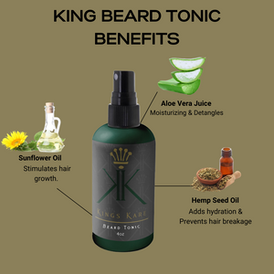 3 Step King Beard Treatment - Kings Karebeard oil beard kit for men best beard products growing beard products beard grooming kit beard kit